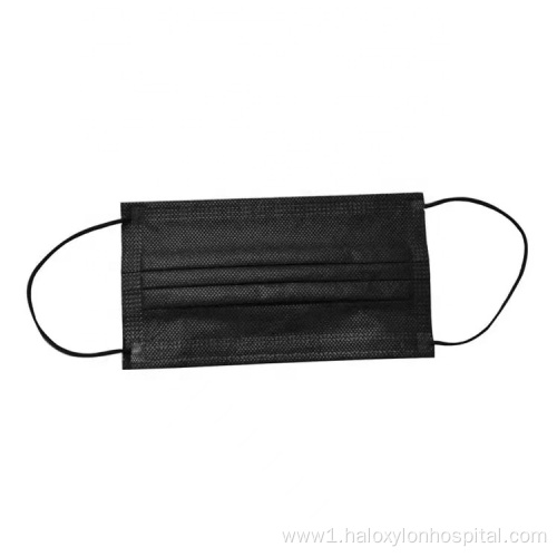 Disposable Surgical Black Face Mask with Earloop